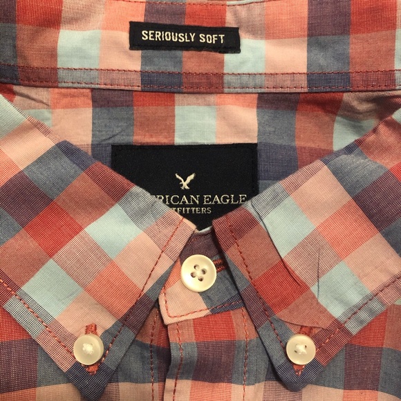 American Eagle long-sleeve check button-up shirt - Picture 6 of 6
